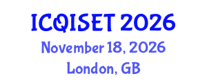 International Conference on Quantum Information Science, Engineering and Technology (ICQISET) November 18, 2026 - London, United Kingdom