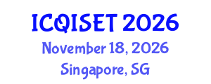 International Conference on Quantum Information Science, Engineering and Technology (ICQISET) November 18, 2026 - Singapore, Singapore