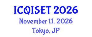 International Conference on Quantum Information Science, Engineering and Technology (ICQISET) November 11, 2026 - Tokyo, Japan