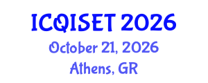 International Conference on Quantum Information Science, Engineering and Technology (ICQISET) October 21, 2026 - Athens, Greece