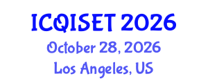 International Conference on Quantum Information Science, Engineering and Technology (ICQISET) October 28, 2026 - Los Angeles, United States