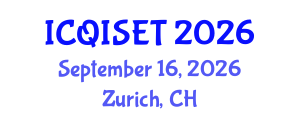 International Conference on Quantum Information Science, Engineering and Technology (ICQISET) September 16, 2026 - Zurich, Switzerland