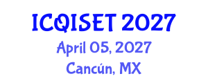 International Conference on Quantum Information Science, Engineering and Technology (ICQISET) April 05, 2027 - Cancún, Mexico International Conference on Quantum Information Science, Engineering and Technology (ICQISET) April 05, 2027 - Cancún, Mexico