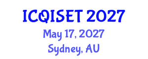 International Conference on Quantum Information Science, Engineering and Technology (ICQISET) May 17, 2027 - Sydney, Australia International Conference on Quantum Information Science, Engineering and Technology (ICQISET) May 17, 2027 - Sydney, Australia