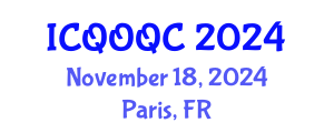 International Conference on Quantum Optics and Quantum Computing (ICQOQC) November 18, 2024 - Paris, France