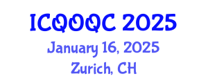 International Conference on Quantum Optics and Quantum Computing (ICQOQC) January 16, 2025 - Zurich, Switzerland