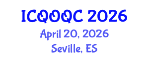 International Conference on Quantum Optics and Quantum Computing (ICQOQC) April 20, 2026 - Seville, Spain International Conference on Quantum Optics and Quantum Computing (ICQOQC) April 20, 2026 - Seville, Spain