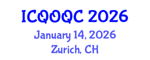 International Conference on Quantum Optics and Quantum Computing (ICQOQC) January 14, 2026 - Zurich, Switzerland
