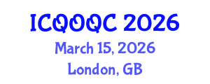 International Conference on Quantum Optics and Quantum Computing (ICQOQC) March 15, 2026 - London, United Kingdom