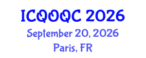 International Conference on Quantum Optics and Quantum Computing (ICQOQC) September 20, 2026 - Paris, France