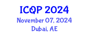 International Conference on Quantum Photonics (ICQP) November 07, 2024 - Dubai, United Arab Emirates