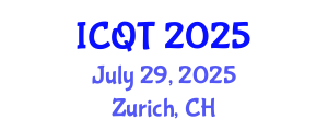 International Conference on Queueing Theory (ICQT) July 29, 2025 - Zurich, Switzerland