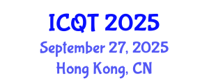 International Conference on Queueing Theory (ICQT) September 27, 2025 - Hong Kong, China