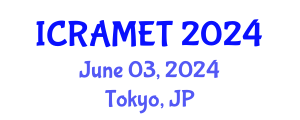 International Conference on Radar, Antenna, Microwave, Electronics and Telecommunications (ICRAMET) June 03, 2024 - Tokyo, Japan