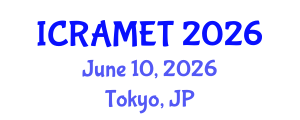 International Conference on Radar, Antenna, Microwave, Electronics and Telecommunications (ICRAMET) June 10, 2026 - Tokyo, Japan