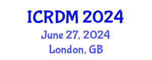 International Conference on Radiation Detection and Measurement (ICRDM) June 27, 2024 - London, United Kingdom