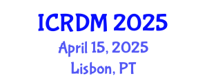International Conference on Radiation Detection and Measurement (ICRDM) April 15, 2025 - Lisbon, Portugal
