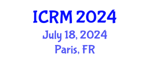 International Conference on Radiation Medicine (ICRM) July 18, 2024 - Paris, France
