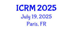 International Conference on Radiation Medicine (ICRM) July 19, 2025 - Paris, France