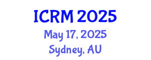 International Conference on Radiation Medicine (ICRM) May 17, 2025 - Sydney, Australia