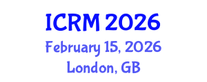 International Conference on Radiation Medicine (ICRM) February 15, 2026 - London, United Kingdom