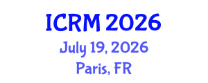 International Conference on Radiation Medicine (ICRM) July 19, 2026 - Paris, France