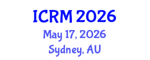 International Conference on Radiation Medicine (ICRM) May 17, 2026 - Sydney, Australia