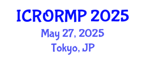 International Conference on Radiation Oncology, Radiobiology and Medical Physics (ICRORMP) May 27, 2025 - Tokyo, Japan