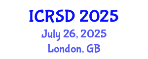 International Conference on Radiation Science and Dosimetry (ICRSD) July 26, 2025 - London, United Kingdom