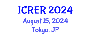 International Conference on Radioecology and Environmental Radioactivity (ICRER) August 15, 2024 - Tokyo, Japan