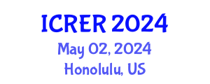 International Conference on Radioecology and Environmental Radioactivity (ICRER) May 02, 2024 - Honolulu, United States
