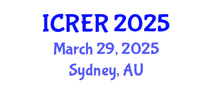 International Conference on Radioecology and Environmental Radioactivity (ICRER) March 29, 2025 - Sydney, Australia