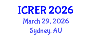 International Conference on Radioecology and Environmental Radioactivity (ICRER) March 29, 2026 - Sydney, Australia