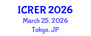 International Conference on Radioecology and Environmental Radioactivity (ICRER) March 25, 2026 - Tokyo, Japan
