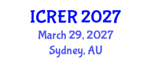 International Conference on Radioecology and Environmental Radioactivity (ICRER) March 29, 2027 - Sydney, Australia International Conference on Radioecology and Environmental Radioactivity (ICRER) March 29, 2027 - Sydney, Australia