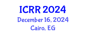 International Conference on Radiography and Radiotherapy (ICRR) December 13, 2024 - Cairo, Egypt