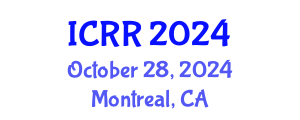 International Conference on Radiography and Radiotherapy (ICRR) October 28, 2024 - Montreal, Canada