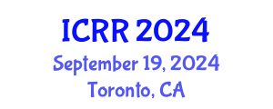 International Conference on Radiography and Radiotherapy (ICRR) September 19, 2024 - Toronto, Canada
