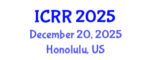 International Conference on Radiography and Radiotherapy (ICRR) December 20, 2025 - Honolulu, United States