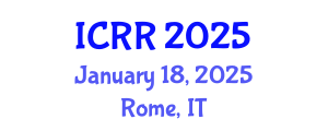International Conference on Radiography and Radiotherapy (ICRR) January 18, 2025 - Rome, Italy