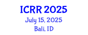 International Conference on Radiography and Radiotherapy (ICRR) July 15, 2025 - Bali, Indonesia