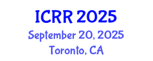 International Conference on Radiography and Radiotherapy (ICRR) September 20, 2025 - Toronto, Canada
