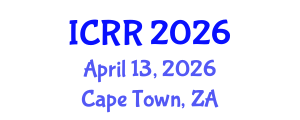 International Conference on Radiography and Radiotherapy (ICRR) April 13, 2026 - Cape Town, South Africa