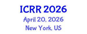 International Conference on Radiography and Radiotherapy (ICRR) April 20, 2026 - New York, United States International Conference on Radiography and Radiotherapy (ICRR) April 20, 2026 - New York, United States