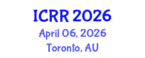 International Conference on Radiography and Radiotherapy (ICRR) April 06, 2026 - Toronto, Australia International Conference on Radiography and Radiotherapy (ICRR) April 06, 2026 - Toronto, Australia