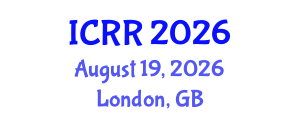 International Conference on Radiography and Radiotherapy (ICRR) August 19, 2026 - London, United Kingdom International Conference on Radiography and Radiotherapy (ICRR) August 19, 2026 - London, United Kingdom
