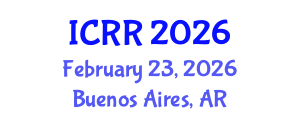 International Conference on Radiography and Radiotherapy (ICRR) February 23, 2026 - Buenos Aires, Argentina International Conference on Radiography and Radiotherapy (ICRR) February 23, 2026 - Buenos Aires, Argentina