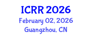 International Conference on Radiography and Radiotherapy (ICRR) February 02, 2026 - Guangzhou, China International Conference on Radiography and Radiotherapy (ICRR) February 02, 2026 - Guangzhou, China