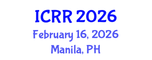 International Conference on Radiography and Radiotherapy (ICRR) February 16, 2026 - Manila, Philippines International Conference on Radiography and Radiotherapy (ICRR) February 16, 2026 - Manila, Philippines