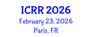 International Conference on Radiography and Radiotherapy (ICRR) February 23, 2026 - Paris, France International Conference on Radiography and Radiotherapy (ICRR) February 23, 2026 - Paris, France